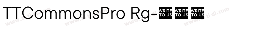 TTCommonsPro Rg字体转换